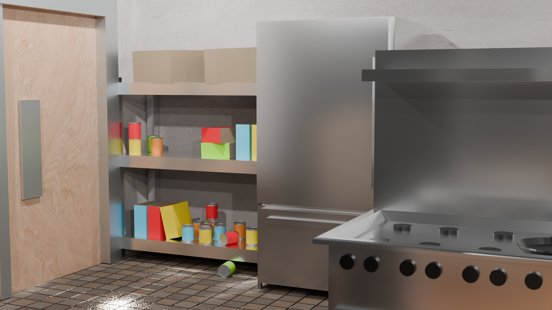 3/4th's view kitchen.